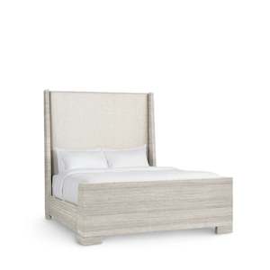 On Sale: Woodside Sleigh Bed Queen White Sand