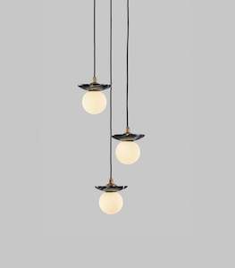 Pendant Lighting: Orbit Stone Pendant 3 Light