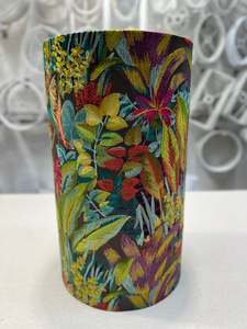 Selva Embroidered Fabric Pendant Drum Shade