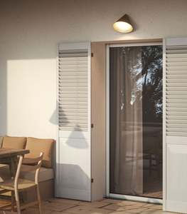 Cone Flush Outdoor Wall Light