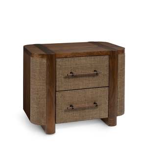 Side Tables: Zoey Walnut Nightstand