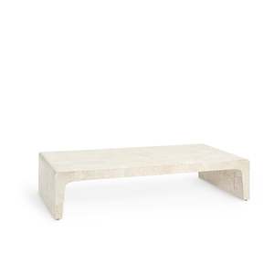Coffee Tables: Abbott Stone Coffee Table Low