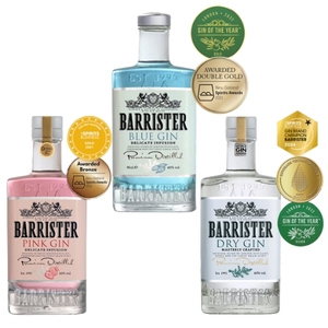 Barrister Gin Bestsellers collection 3x700ml (Blue, Pink, Dry)