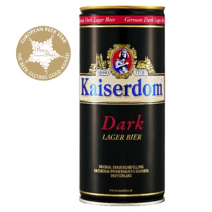 Beer & Cider: Kaiserdom Dark Lager Beer 4.7% Can 1L