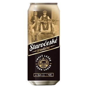 Beer & Cider: Beer Dark Lager Staroceske 4.8% Can 500ml