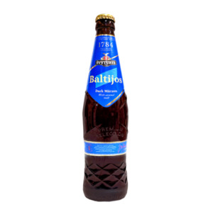 Beer & Cider: CLEARANCE-Beer Dark Marzen Baltijos 5.8% Bottle 500ml