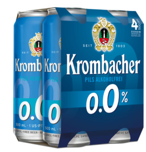 Products: Beer Pilsner Krombacher 0% 4-pack Can 500ml