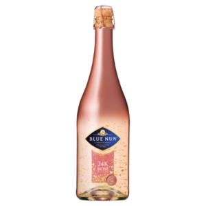 German Sparkling Wine Rose Semi-dry Gold 24K Blue Nun 11.0% 750ml