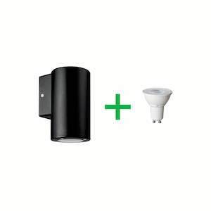 Byron - Small - Round - One Way Wall Light with GU10 Lamp