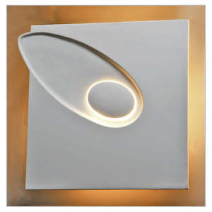 Wall Lights: Wall Uplighter Paintable Plaster