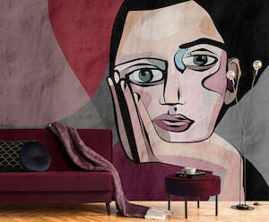 Abstract Geometric Wall Murals: Walls by Patel 3 - Think Tank