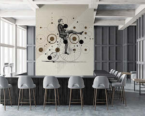 People Wall Mural: Walls by Patel 3 - Tour de France