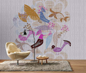 Animal Wall Murals: Walls by Patel 3 - Birdland