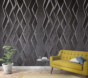 Graphic Wall Murals: Smart Art Easy - Zig Zag