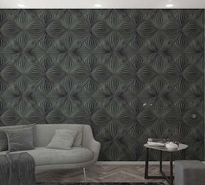 Graphic Wall Murals: Smart Art Easy - Geometric Illusion