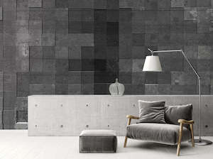 Industrial Wall Murals: Atelier 47 - Imperfect Mosaic Tiles