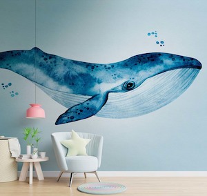 Smart Walls: The Wall - Watercolour Whale