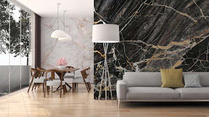 Design Walls - Black Gold Marble