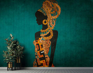 People Wall Mural: Walls by Patel 3 - Nairobi Woman 2