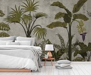 Botanical Wall Murals: Designwalls 2 - Jungle Concrete