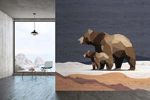 Animal Wall Murals: Walls by Patel 3 - Yukon Bears