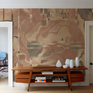 Abstract Geometric Wall Murals: SAMPLE | Dusk - Oasis Dune