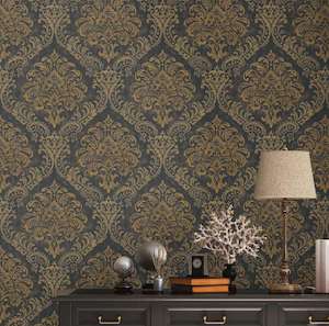 Damask Boho Wallpaper: Metropolitan Stories 3 - Vienna Baroque