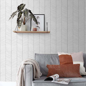 Art Deco Wallpaper: Art of Deco - Fine Herringbone