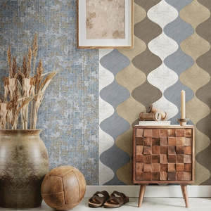 Textile Wallpaper: Stock Sale | Cvlto - Dorado (Blue)