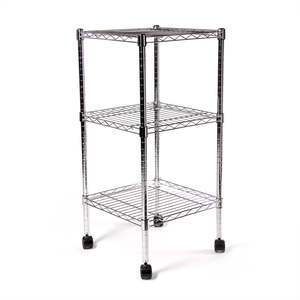 Eurowire Chrome Plated Shelving Set (3 Shelf, 900x450x450)