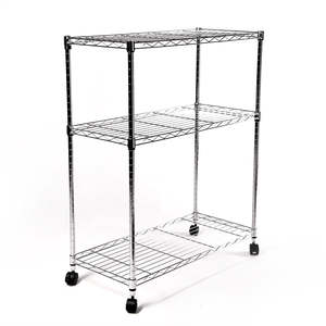 Eurowire Chrome Plated Shelving Set (3 shelf, 900x900x350)