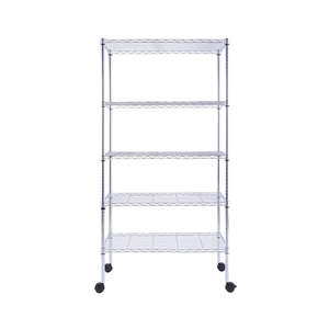 Eurowire Chrome Plated Shelving Set (5 shelf, 1600x1200x350)