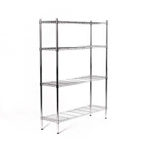 Eurowire Chrome Plated Shelving Set (4 Shelf, 1600x1200x450)