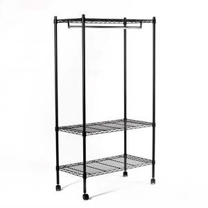 900 X 450 Shelf Sets Black: Eurowire Wardrobe (3 Shelf, 1600x900x450) (BLACK)