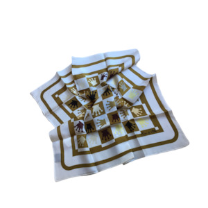 SILK SCARVES: SILK SCARVES - WHITE
