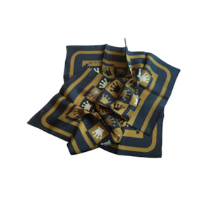 SILK SCARVES: SILK SCARVES - BLACK