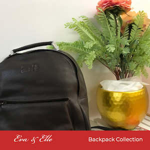 Backpacks: Chestnut Brown - Fashionable Leather Backpack