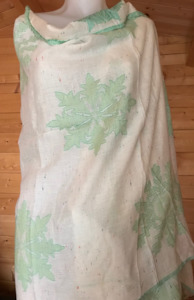 Best Sellers: SnowFlake Green Design Scarf in Cotton