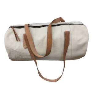 All Men: E&E White Duffel Bag