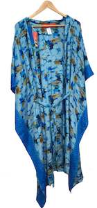 Kimono Robe Collection: Kimono with Flap sleeves - Blue
