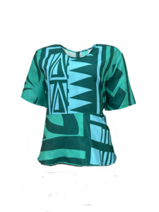 KP LADIES PEPLUM TOP BEACH ROAD