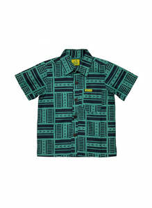 Eveni Pacific Boys Classic Elei Shirt - Serene Green