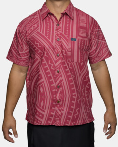 Pink: Eveni Pacific Men's Classic Elei Shirt - Bishop Blush