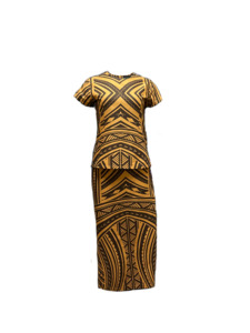 Eveni Pacific Ladies Puletasi Set - Stevenson Cocoa