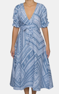 El Ld Ep Julia Maxi Dress Vailima: Eveni Pacific Ladies Julia Maxi Dress - Pale Grey