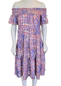 New Arrivals 2: Koko Pacific Ladies Lei Dress - Tapa Brown