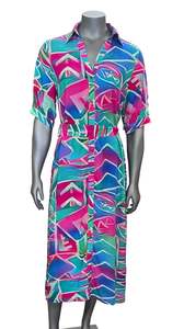 El Ld Kp Dress: Koko Pacific Long Dress - Auraset Pink
