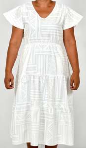 Mothers Day Whites: Eveni Pacific Ladies Leilani Dress - Moonlit White