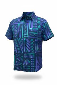 Koko Pacific Premium Elei Shirts s/s Teal Eclipse