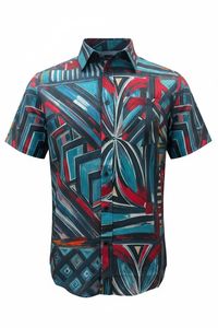 Koko Pacific Premium Elei Shirts s/s Electric Turquoise